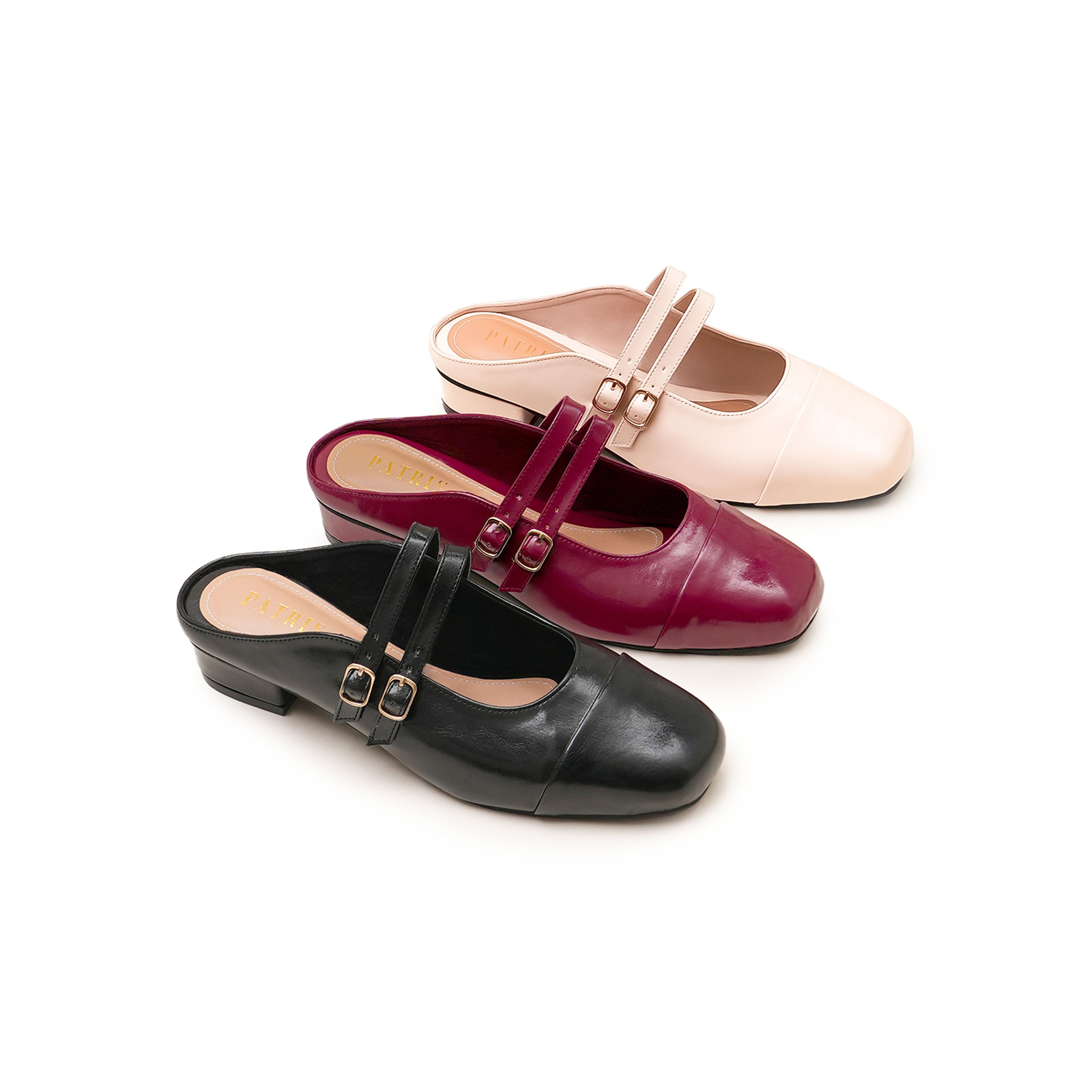 PATRIS Ophelia MaryJe Mules Wanita Heels / Hak 3 Cm