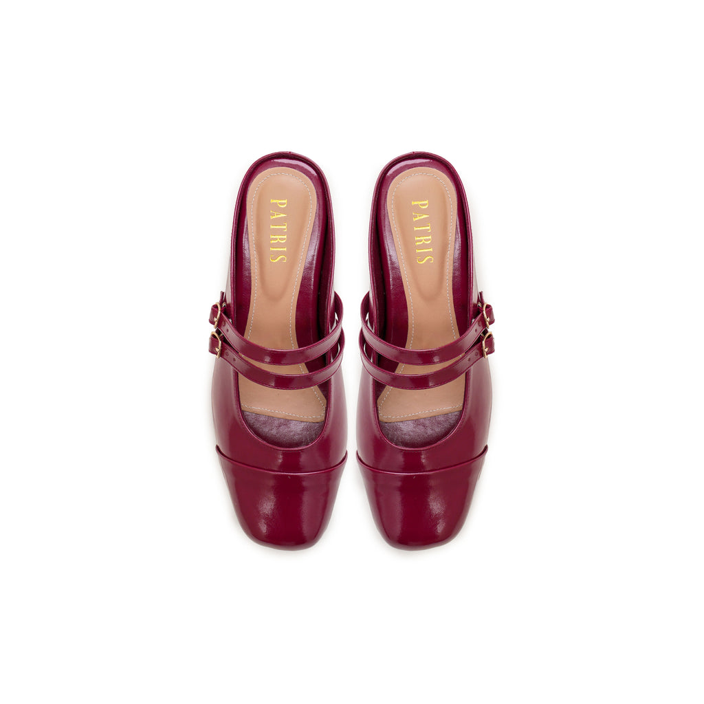 PATRIS Ophelia MaryJe Mules Wanita Heels / Hak 3 Cm