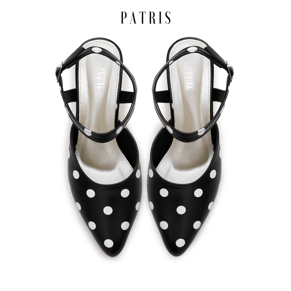 PATRIS Petal The Dot's Mules Wanita Heels / Hak 5 Cm
