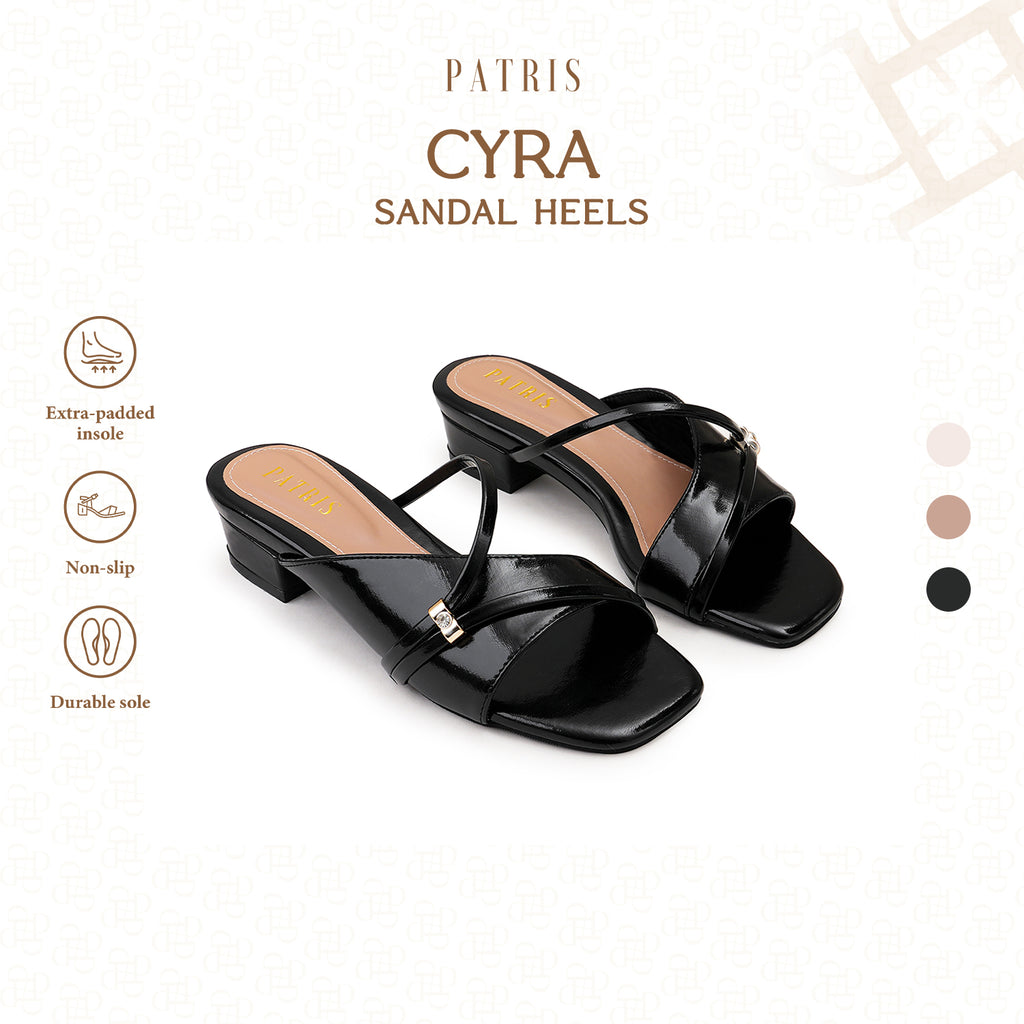 PATRIS Cyra Sandal Wanita Heels / Hak 3 Cm