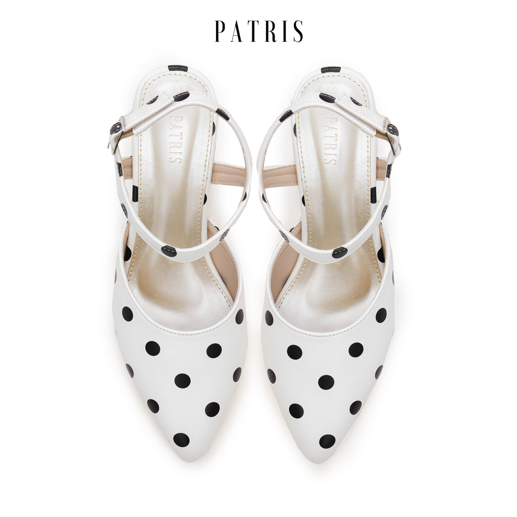 PATRIS Petal The Dot's Mules Wanita Heels / Hak 5 Cm