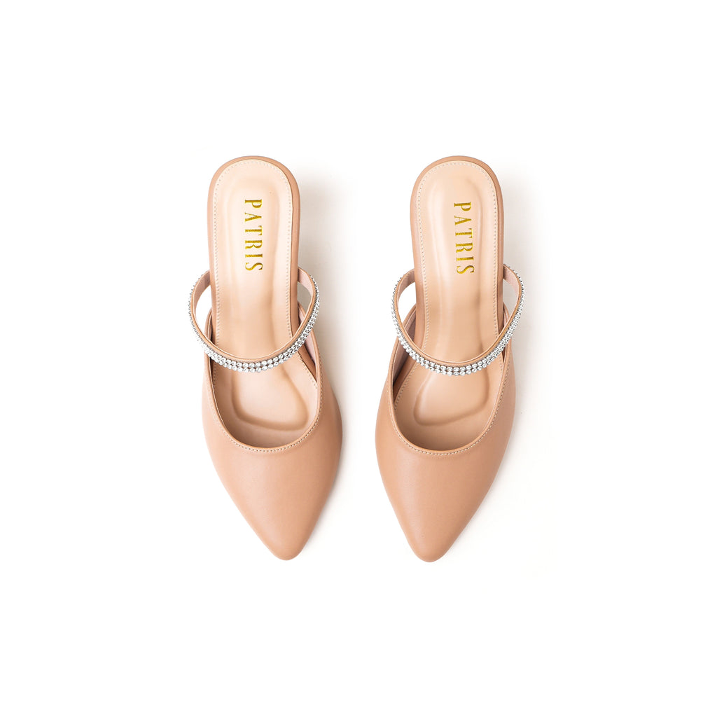PATRIS Charlene Mules Wanita Heels / Hak 7 Cm