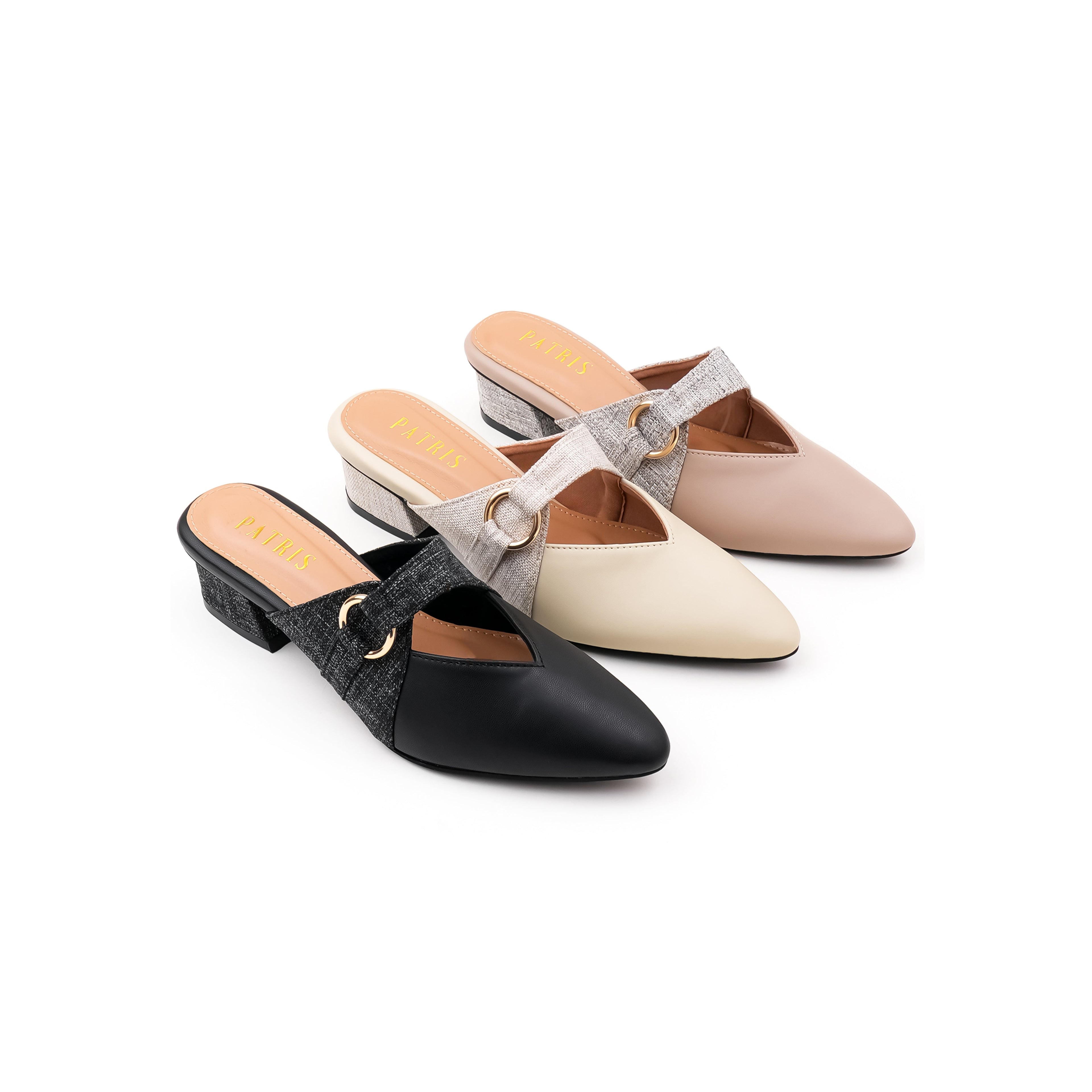 PATRIS Genia Mules Wanita Heels / Hak 4 Cm