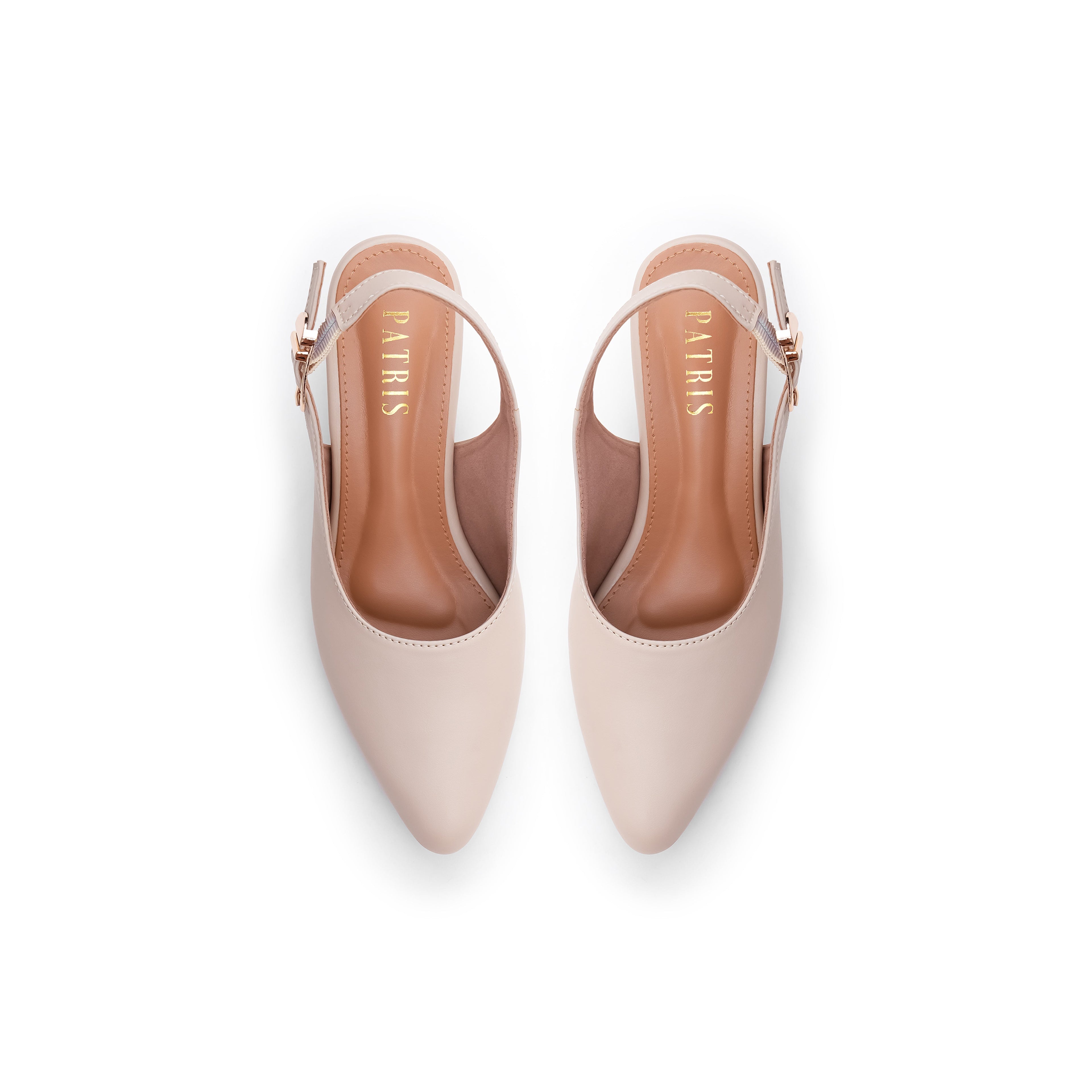 PATRIS Lenora Mules Heels Wanita / Slingback Hak 5 Cm