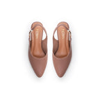 PATRIS Lenora Mules Heels Wanita / Slingback Hak 5 Cm