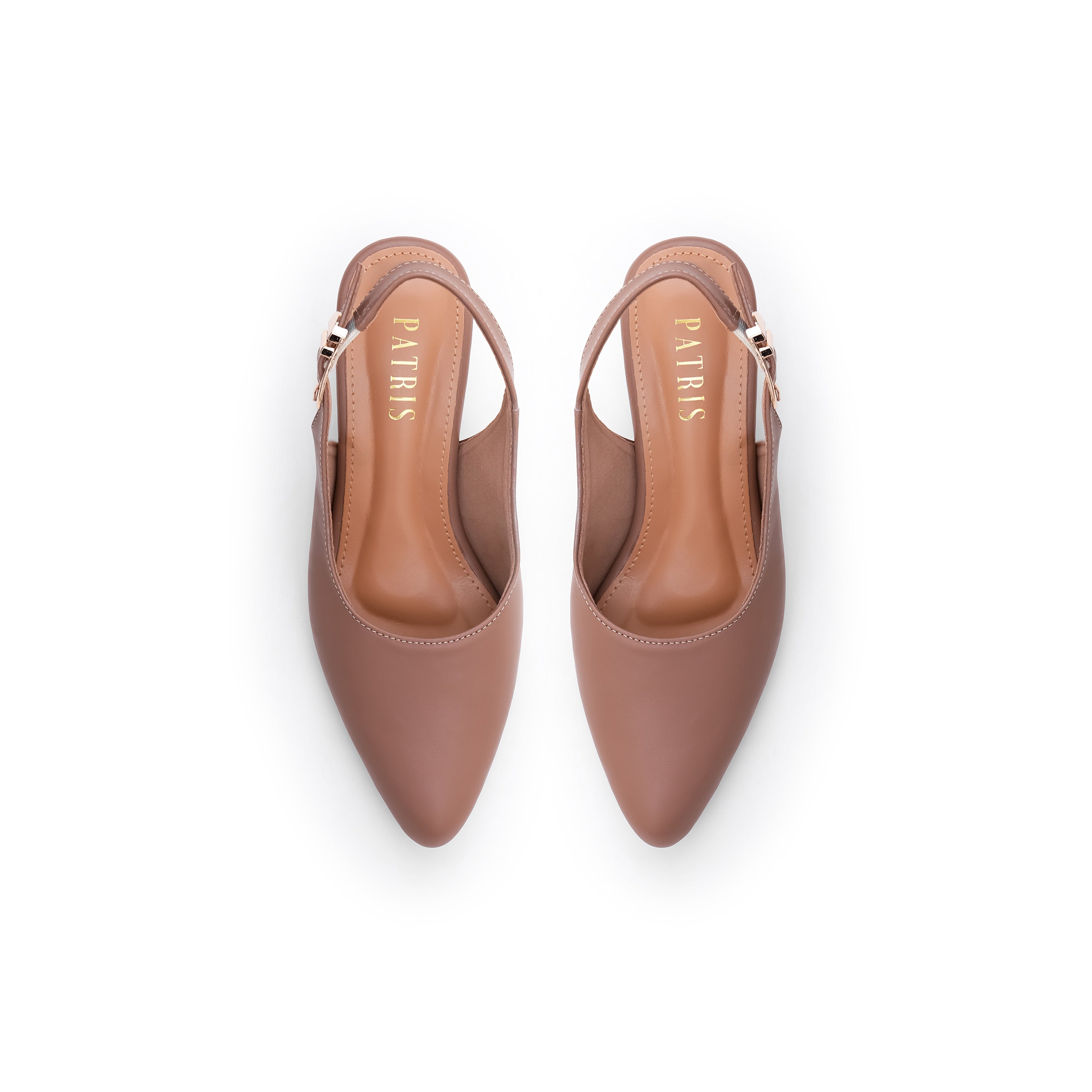 PATRIS Lenora Mules Heels Wanita / Slingback Hak 5 Cm