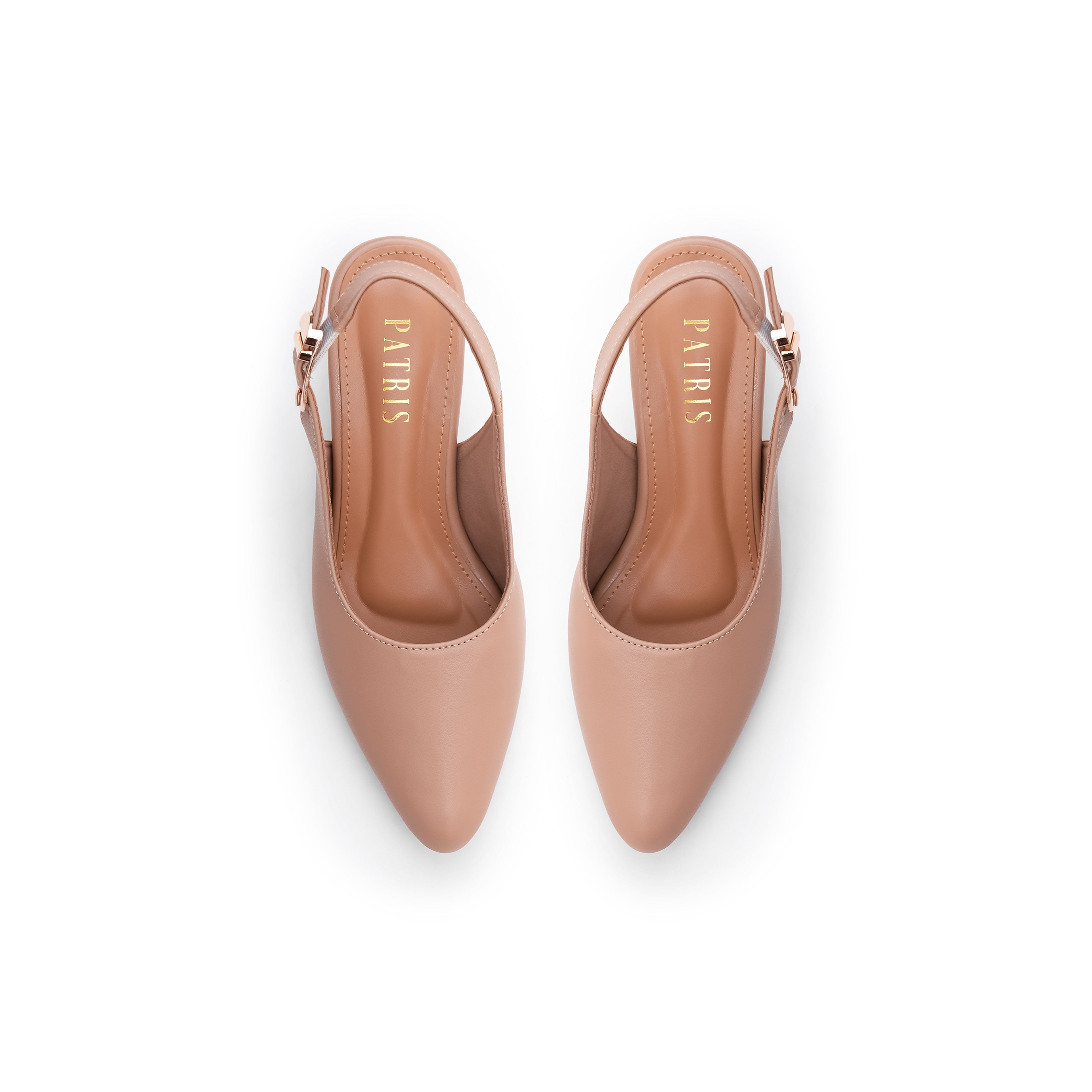 PATRIS Lenora Mules Heels Wanita / Slingback Hak 5 Cm
