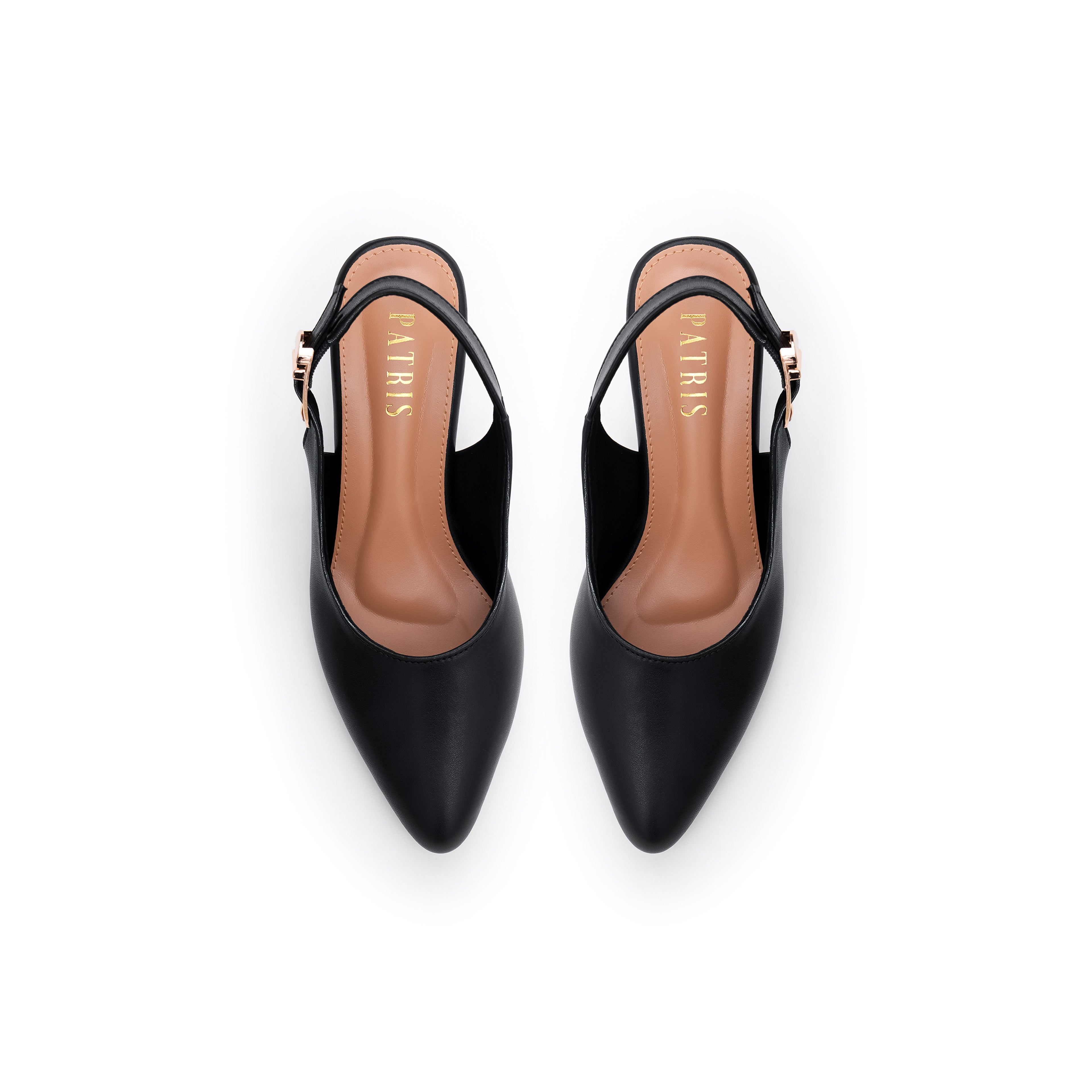PATRIS Lenora Mules Heels Wanita / Slingback Hak 5 Cm