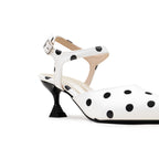 PATRIS Velvet The Dot's Mules Wanita Heels / Hak 6 Cm