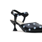 PATRIS Velvet The Dot's Mules Wanita Heels / Hak 6 Cm