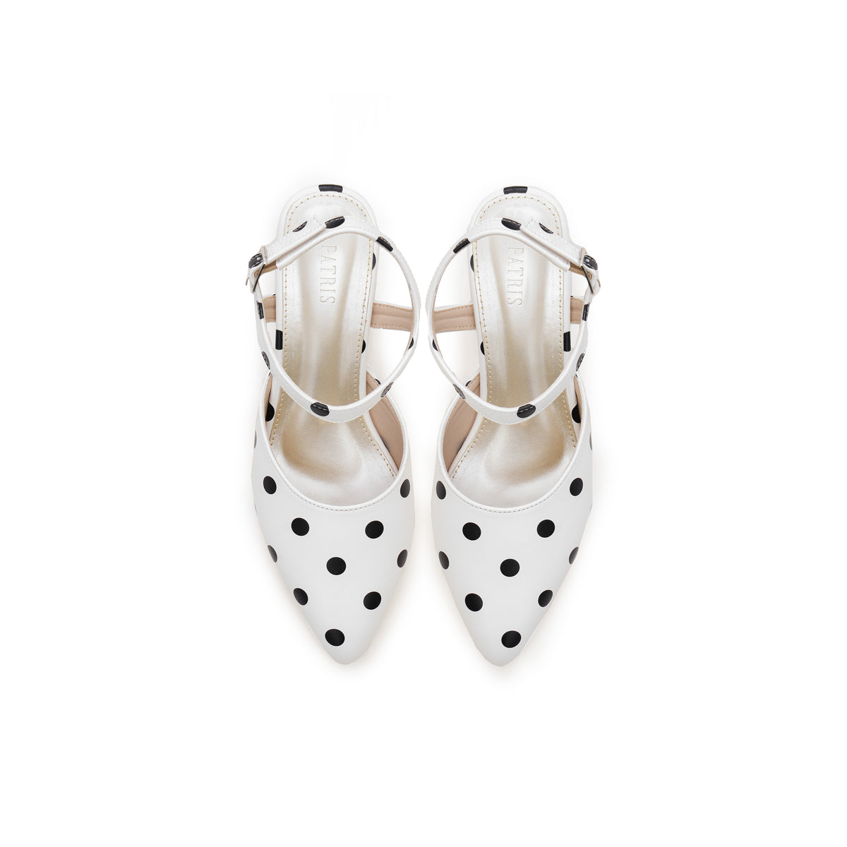PATRIS Velvet The Dot's Mules Wanita Heels / Hak 6 Cm