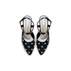 PATRIS Velvet The Dot's Mules Wanita Heels / Hak 6 Cm