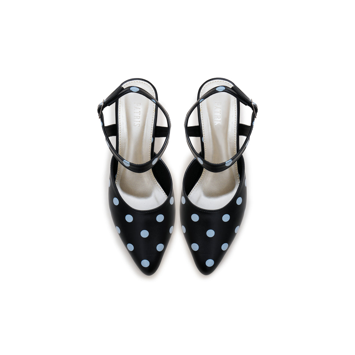 PATRIS Velvet The Dot's Mules Wanita Heels / Hak 6 Cm
