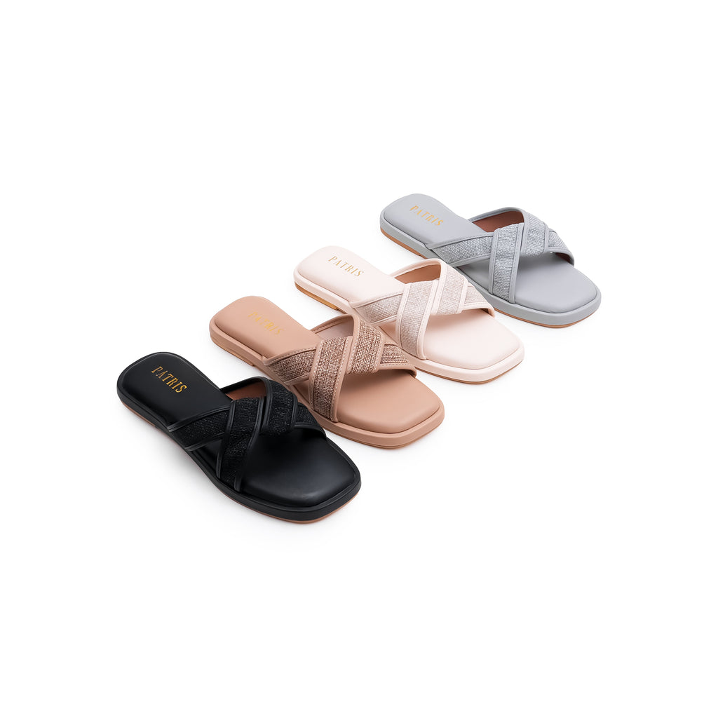 PATRIS Velica Sandal Wanita Flat / Teplek