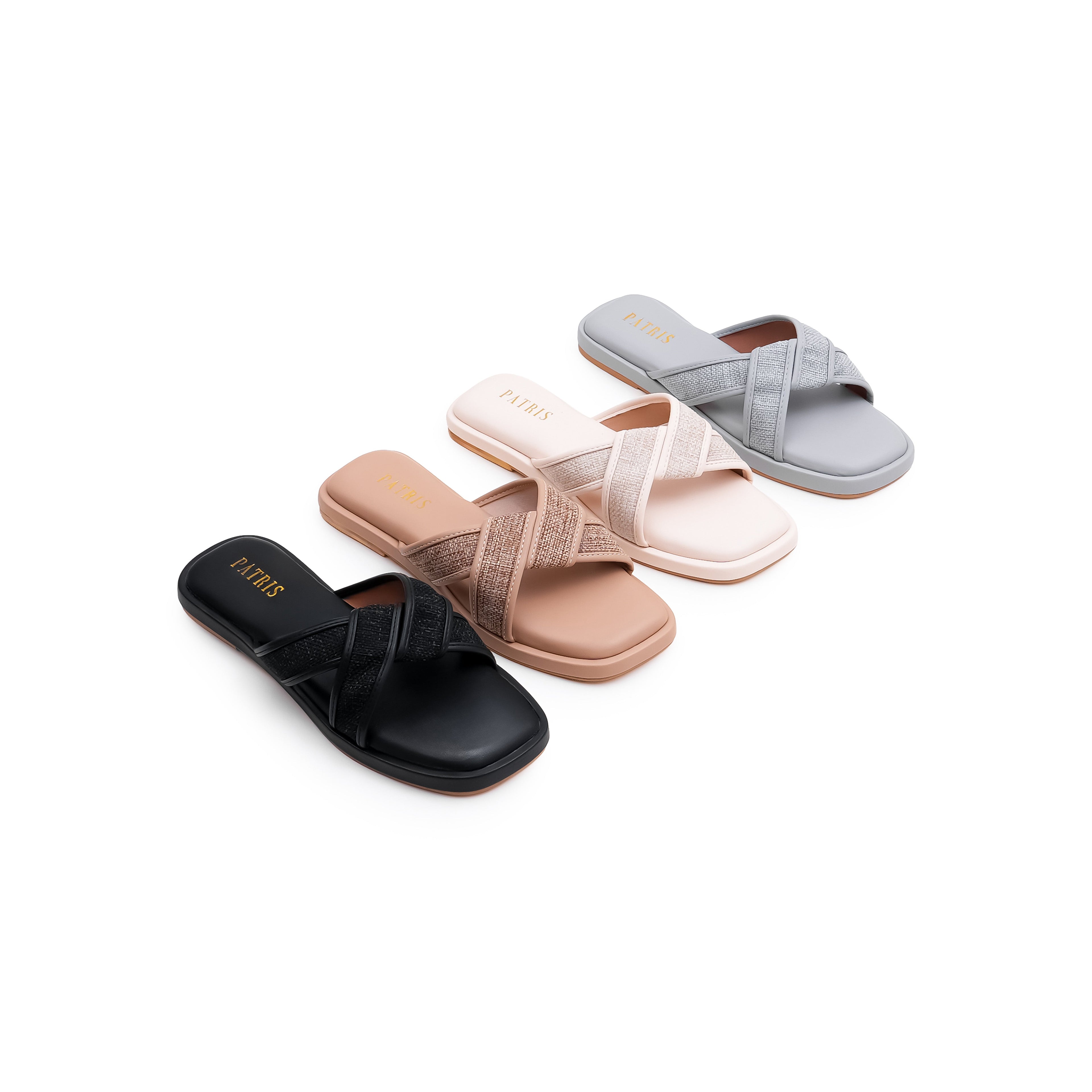 PATRIS Velica Sandal Wanita Flat / Teplek