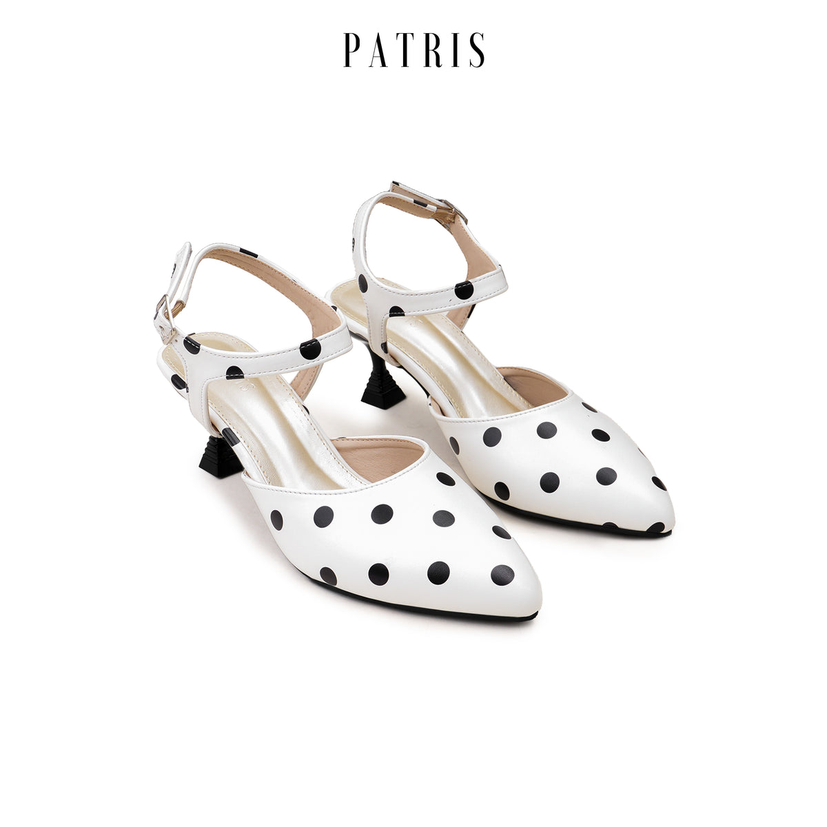 PATRIS Petal The Dot's Mules Wanita Heels / Hak 5 Cm