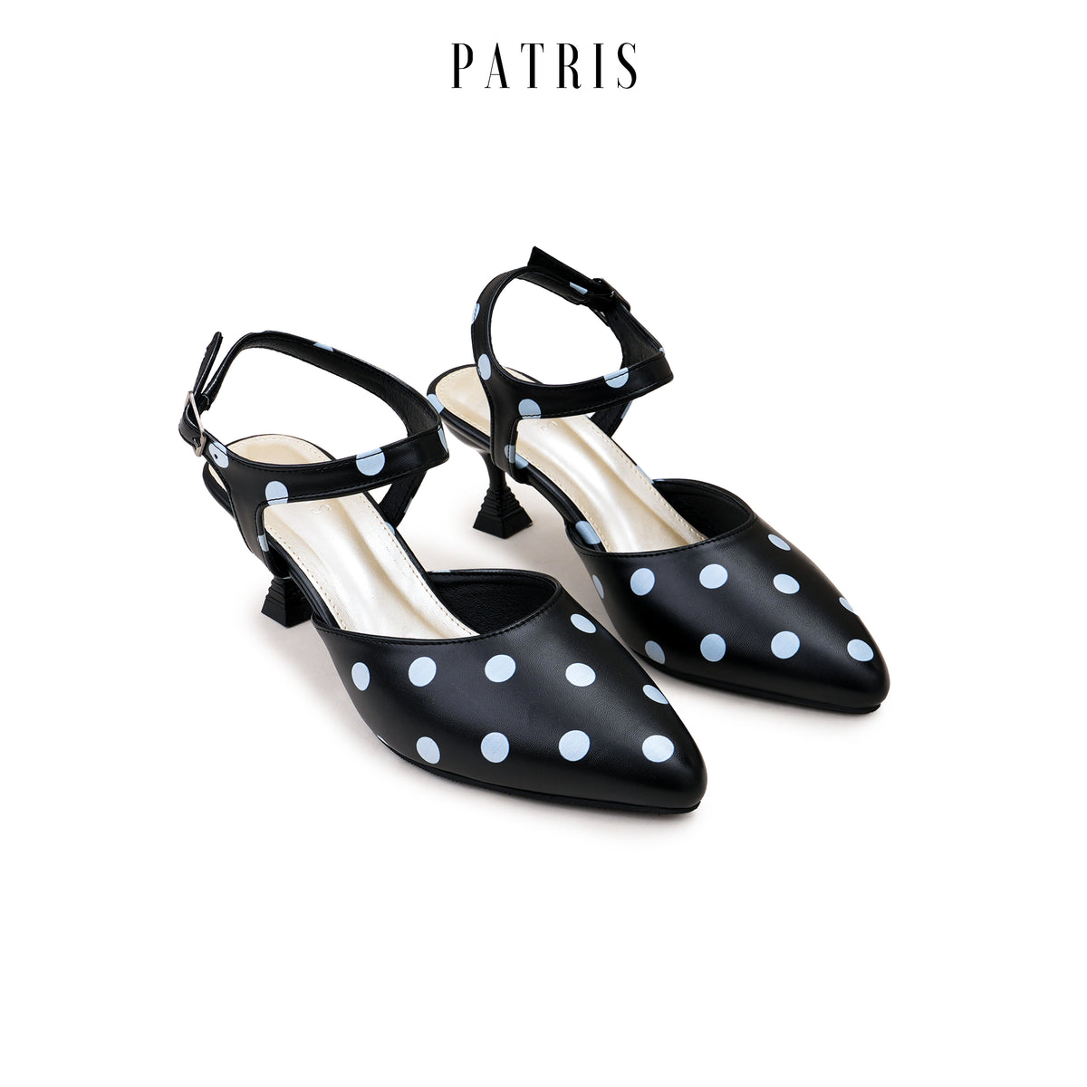PATRIS Petal The Dot's Mules Wanita Heels / Hak 5 Cm