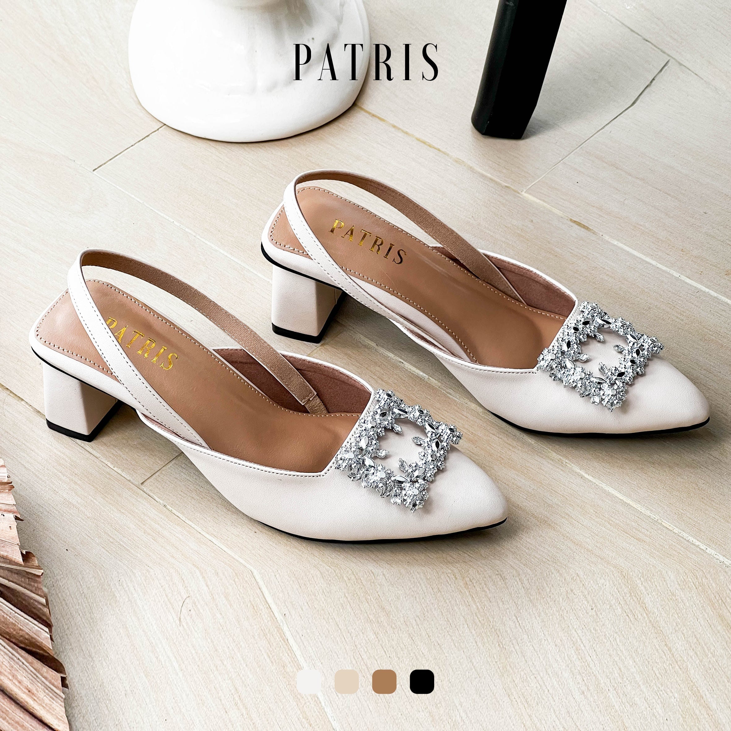 Patris Rosalind Mules Wanita Heels / Hak 5 Cm