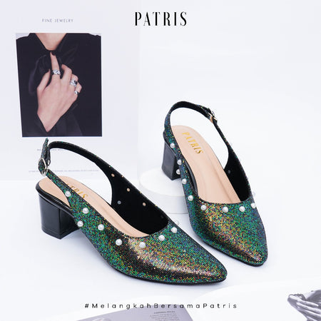 Patris Mary Mules Wanita Heels / Hak 5 Cm