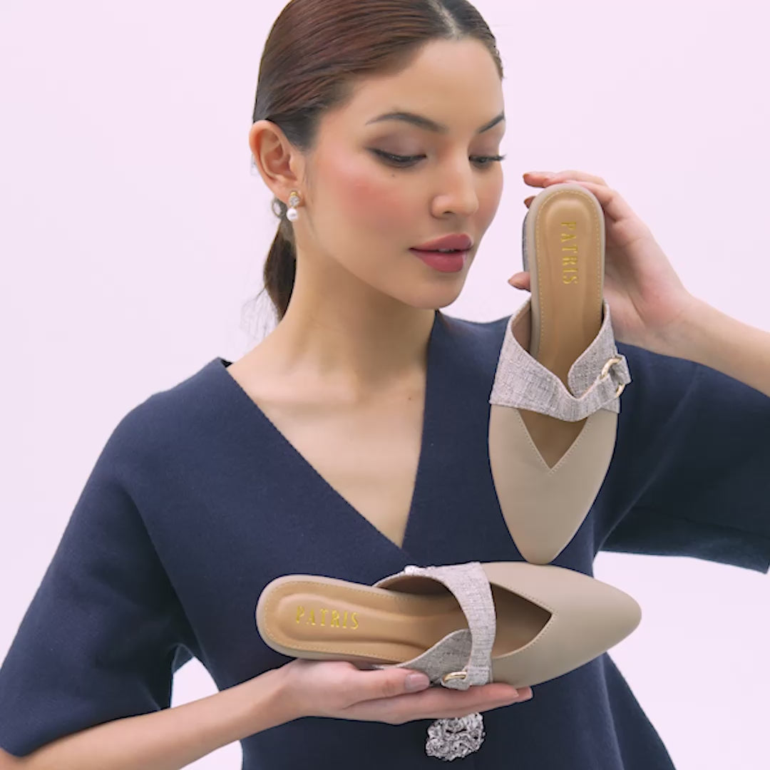 PATRIS Genia Mules Wanita Heels / Hak 4 Cm