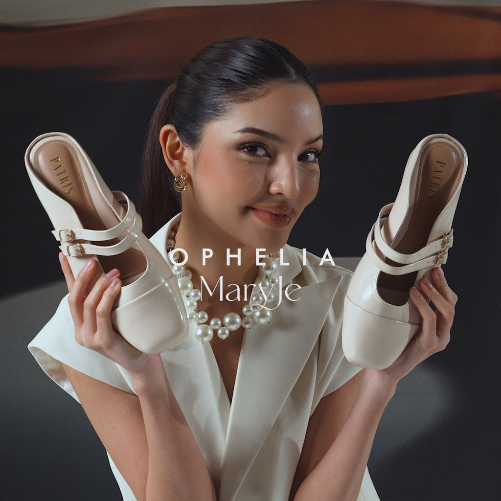 PATRIS Ophelia MaryJe Mules Wanita Heels / Hak 3 Cm