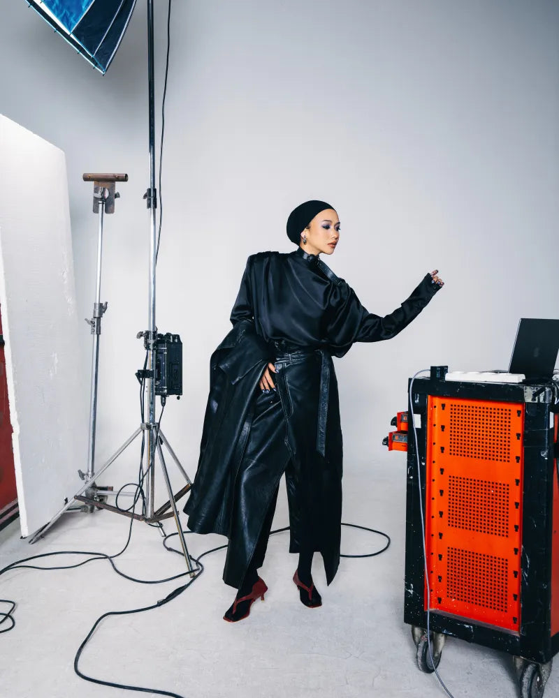 Vira Tandia wearing the Patris FWRD collection